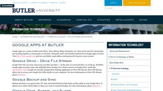 Google Apps at Butler | Butler.edu