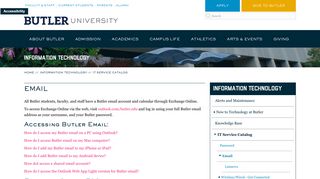 Email | Butler.edu