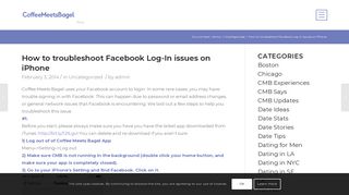 How to troubleshoot Facebook Log-In issues on iPhone - Coffee ...