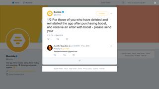 Bumble on Twitter: 