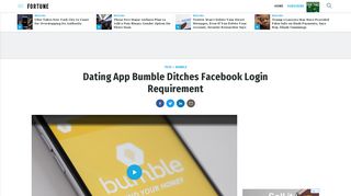 Bumble Ditches Facebook Login Requirement For Its Dating App ...