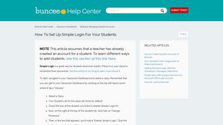 How to Set Up Simple Login for your Students – Buncee Help Center