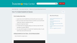 How To Create Students & Classes – Buncee Help Center