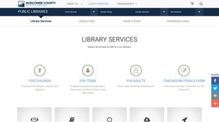 Libraries - Services - Buncombe County Government