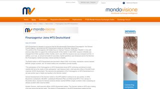 Finanzagentur Joins MTS Deutschland - Mondo Visione