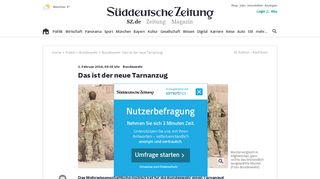 Bundeswehr: Das ist der neue Tarnanzug - Erding - Süddeutsche.de
