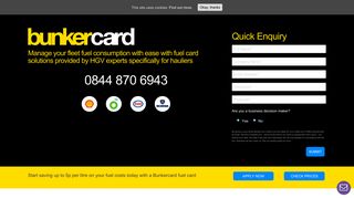 Bunkercard - Start saving up to 5p per litre on your fuel costs today