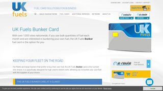 UK Fuels Bunker Card | UK Fuels
