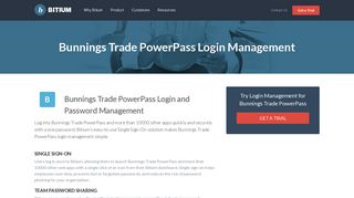 Bunnings Trade PowerPass Login Management - Team Password ...