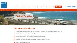 Get A Free Car Insurance Quote Online - Bupa