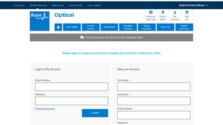 Customer Login | Register Account | Bupa Optical