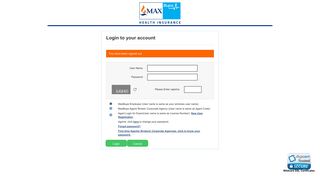 Login to your account - Login Page