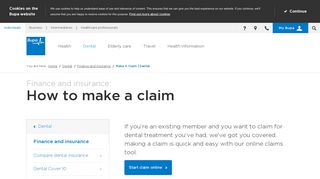 Make A Claim | Dental | Bupa UK
