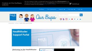 HealthRoster Support Portal - OurBupa