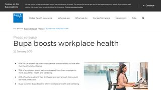 Bupa boosts workplace health