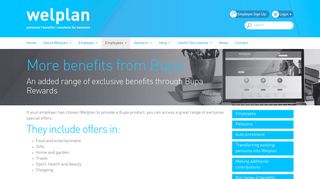 benefits from Bupa - Welplan
