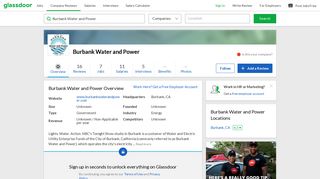 Working at Burbank Water and Power | Glassdoor