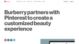 Burberry partners with Pinterest to create a customized beauty ...