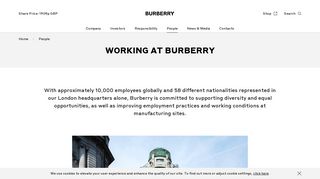 Working at Burberry - Burberry
