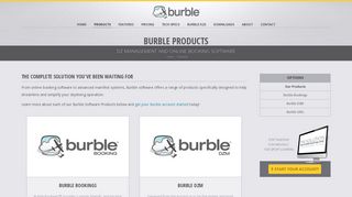 Burble Online Booking Software Products | Burble Software