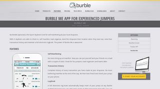 Burble Me APP | Self Manifest for Skydivers | Burble Software