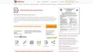 Bsis Renewal - Fill Online, Printable, Fillable, Blank | PDFfiller