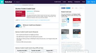 Burkes Outlet Credit Card Reviews - WalletHub