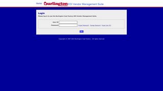 Vendor Management Suite -- Login