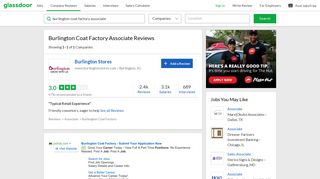 Burlington Coat Factory Associate Reviews | Glassdoor