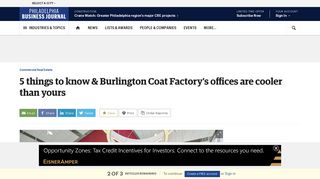 Burlington Coat Factory's offices are cooler than yours - Philadelphia ...