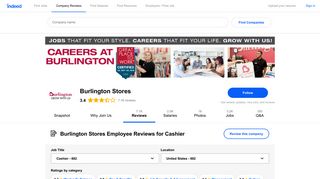 Working as a Cashier at Burlington Stores: 875 Reviews | Indeed.com