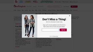 Burlington Coat Factory Coupons - Promotions & Layaway Plans