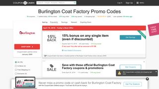 15% Off Burlington Coat Factory Coupons & Promo Codes - February ...