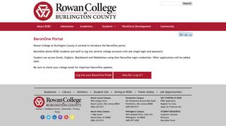BaronOne Portal - Rowan College at Burlington County