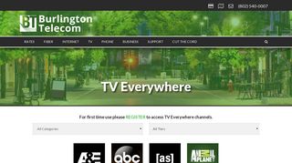 TV Everywhere - Burlington Telecom