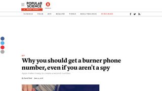 Why you should get a burner phone number, even if you aren't a spy ...