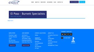 El Paso - Burnett Specialists - Choice Specialists