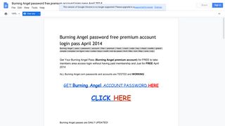 Burning Angel password free premium account login pass April 2014