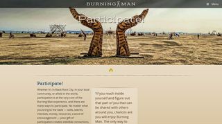 Participate! | Burning Man