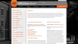Welcome | Office of the Bursar