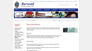 Home Library Service | Burwood Council