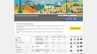 Login - Welcome to the Bury Jobs Recruitment Website