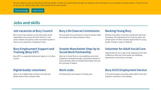 Jobs and skills - Bury Council