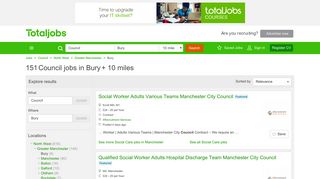 Council Jobs in Bury | Council Job Vacancies Bury - totaljobs