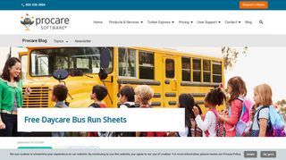 Free Daycare Bus Run Sheets - Procare Software