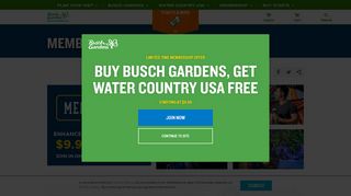 Membership Benefits | Busch Gardens Williamsburg & Water Country ...