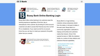 Busey Bank Online Banking Login - CC Bank