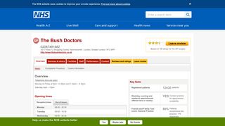 Overview - The Bush Doctors - NHS