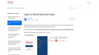 Login to Boost Business Apps – Boost Business