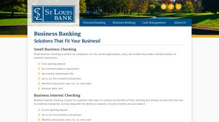 Business Accounts - St. Louis Bank (St. Louis, MO)
